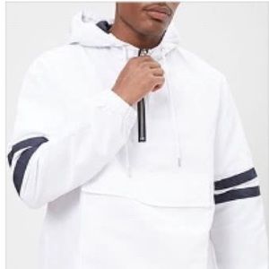 Hooded varsity pullover windbreaker from Forever21